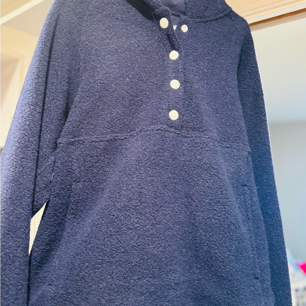 Outdoor Voices Navy Fleece Jacket